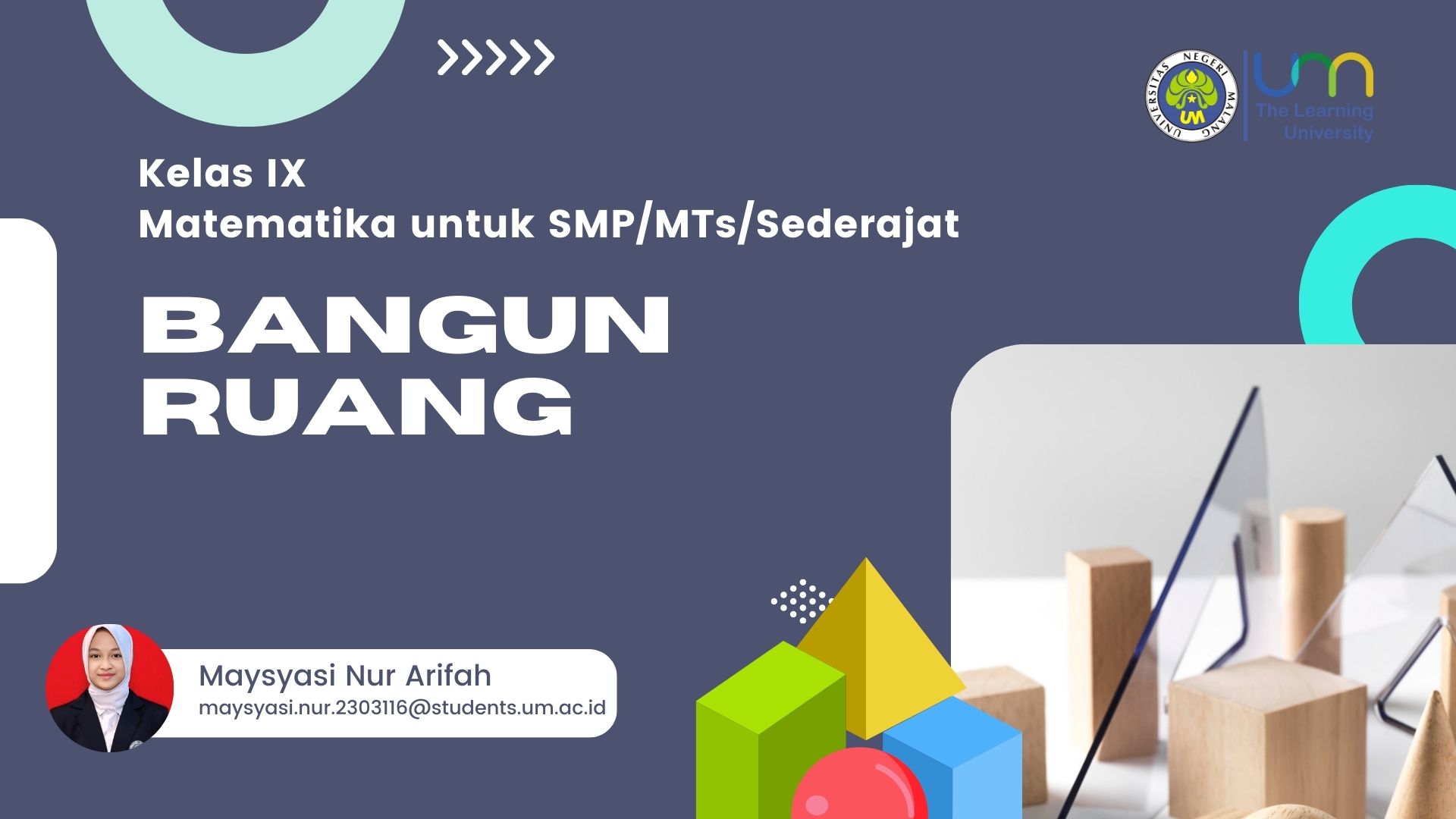 BANGUN RUANG - Matematika Kelas VII - SMPN 13 MALANG